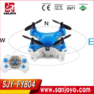 Neue Ankunft SJY-FY804 Blau Quadcopter Mini Tasche Drone 2.4G 4CH 3D Rolle Fliegen Hubschrauber Fernbedienung Spielzeug Racing Quadcopter